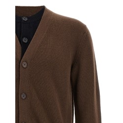 'Contrast Layered' cardigan