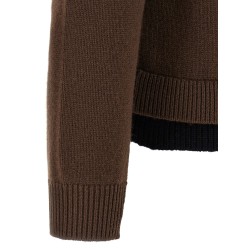 'Contrast Layered' cardigan