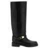 Logo strap boots