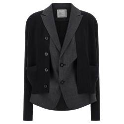 Double layer cardigan