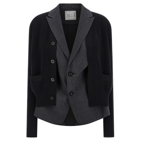 Double layer cardigan
