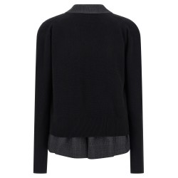Double layer cardigan