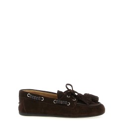 Suede boat shoe
