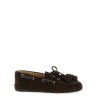 Suede boat shoe