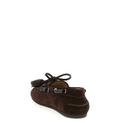 Suede boat shoe
