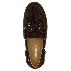 Suede boat shoe