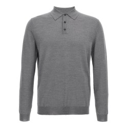 Virgin wool polo shirt