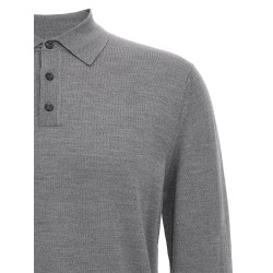 Virgin wool polo shirt