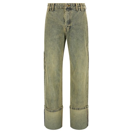 'Cuff Surface Wave' jeans