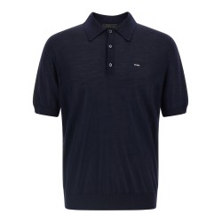 Wool polo shirt