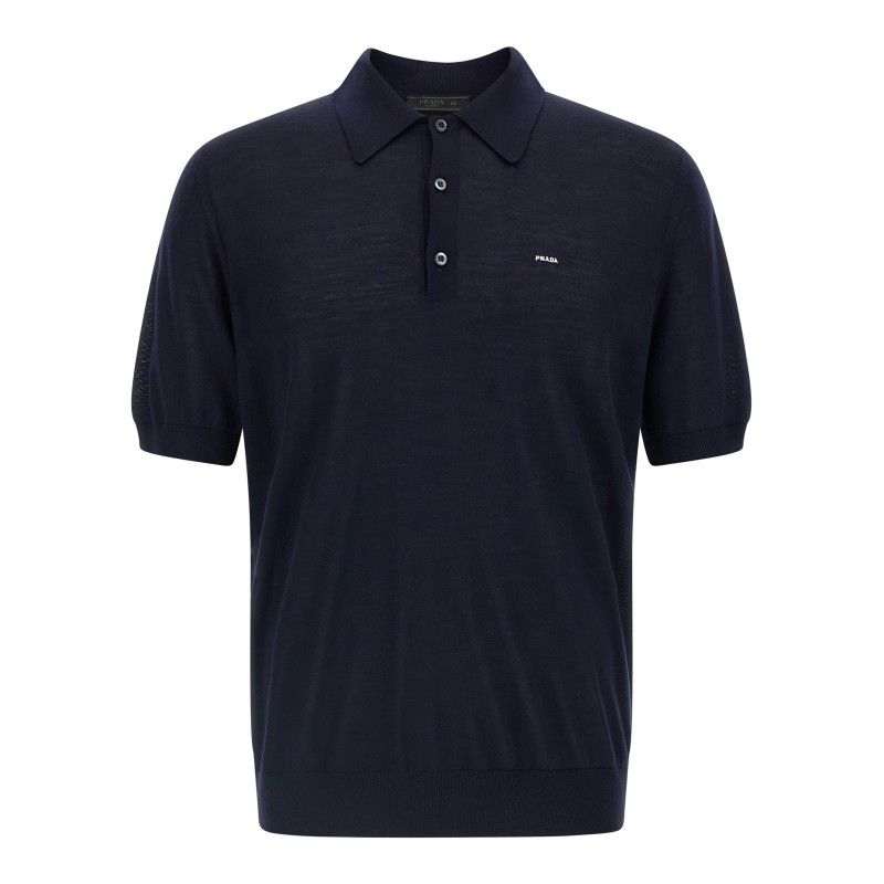 Wool polo shirt