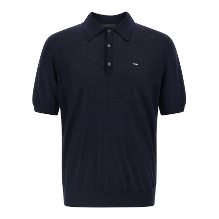 Wool polo shirt