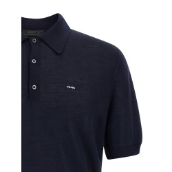 Wool polo shirt