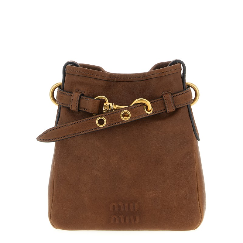 Nappa leather shoulder strap
