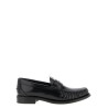 Brushed leather loafers