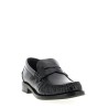 Brushed leather loafers