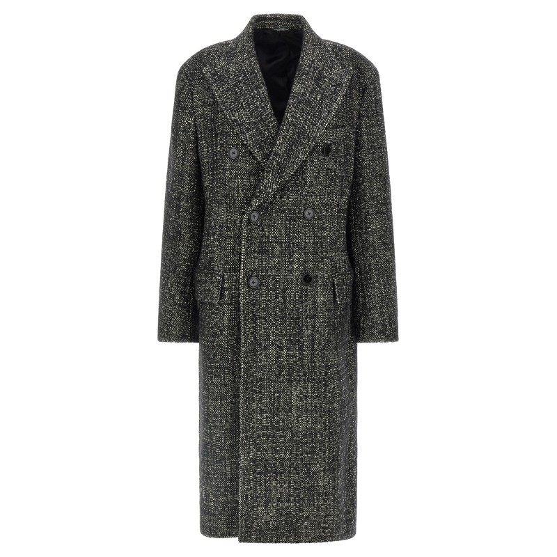 Bouclé wool coat