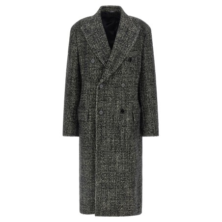 Bouclé wool coat