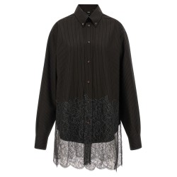 Wool and lace shirt
