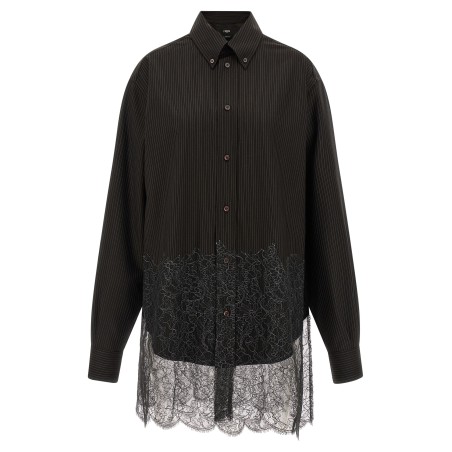 Wool and lace shirt