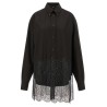 Wool and lace shirt