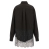 Wool and lace shirt