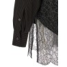 Wool and lace shirt