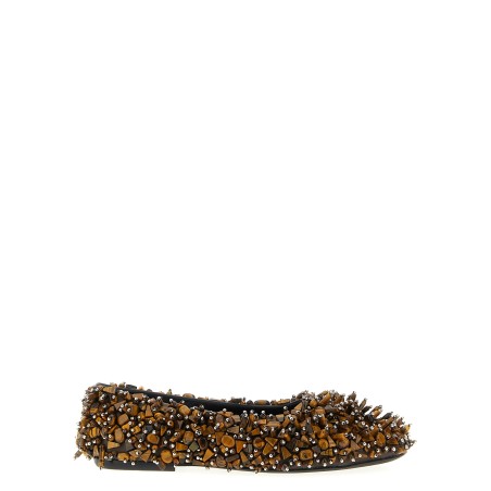 Beaded ballet flats