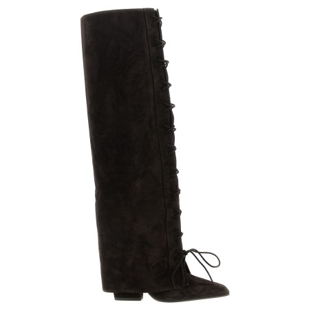 'Jane Fold Over Lace Up' boots