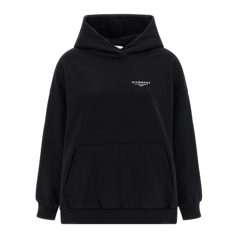 Logo print hoodie