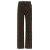Animal print jeans