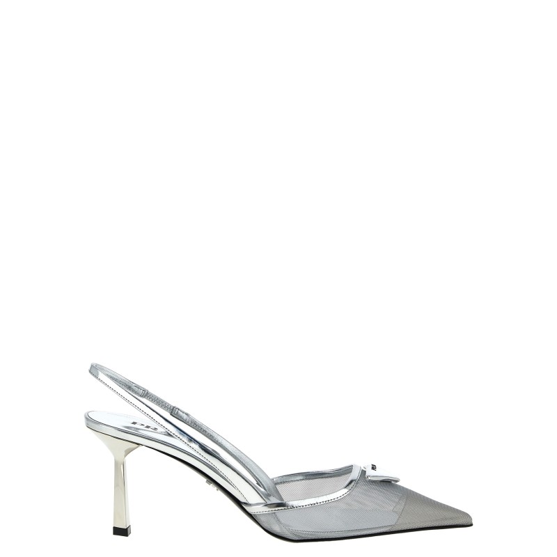 Triangle logo slingback