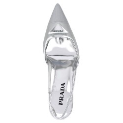 Triangle logo slingback