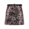 'Floral Sequin Mini' skirt