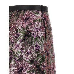 'Floral Sequin Mini' skirt