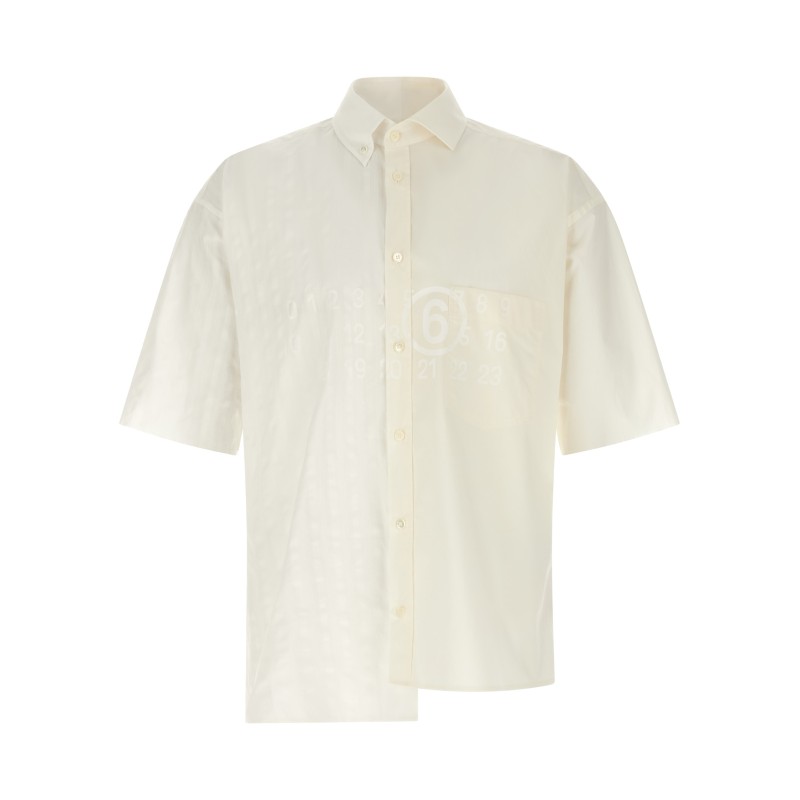 Bi-material shirt