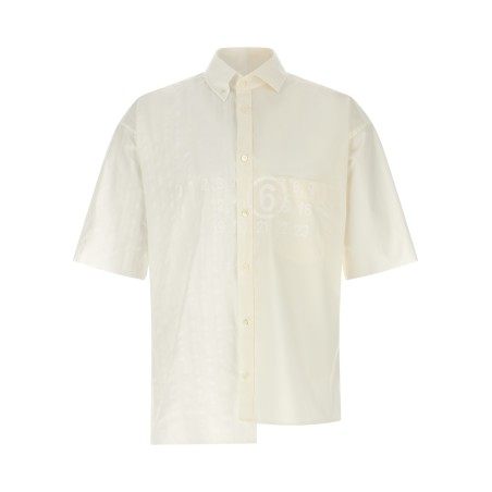 Bi-material shirt