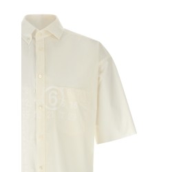 Bi-material shirt