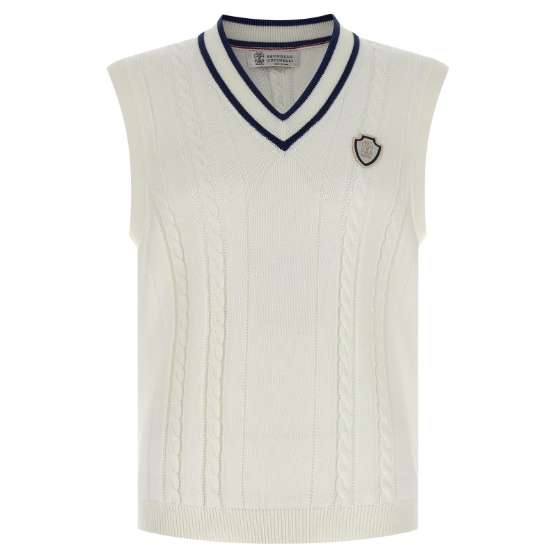 Cotton braided vest