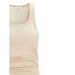 Logo embroidery dress
