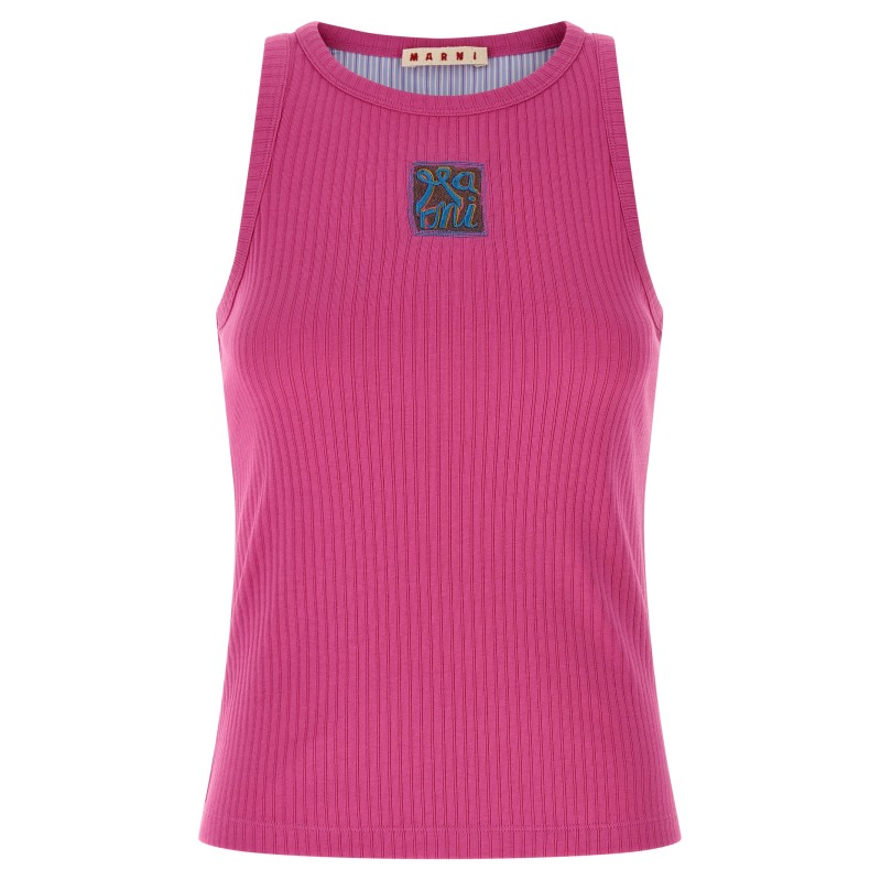 Logo patch tank top