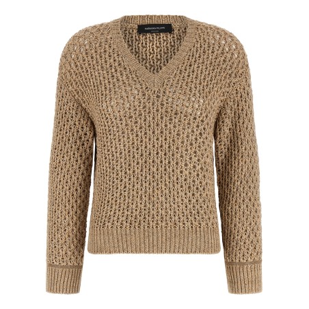 Mouliné yarn sweater