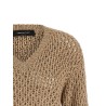 Mouliné yarn sweater
