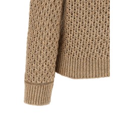 Mouliné yarn sweater