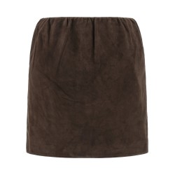 Suede skirt