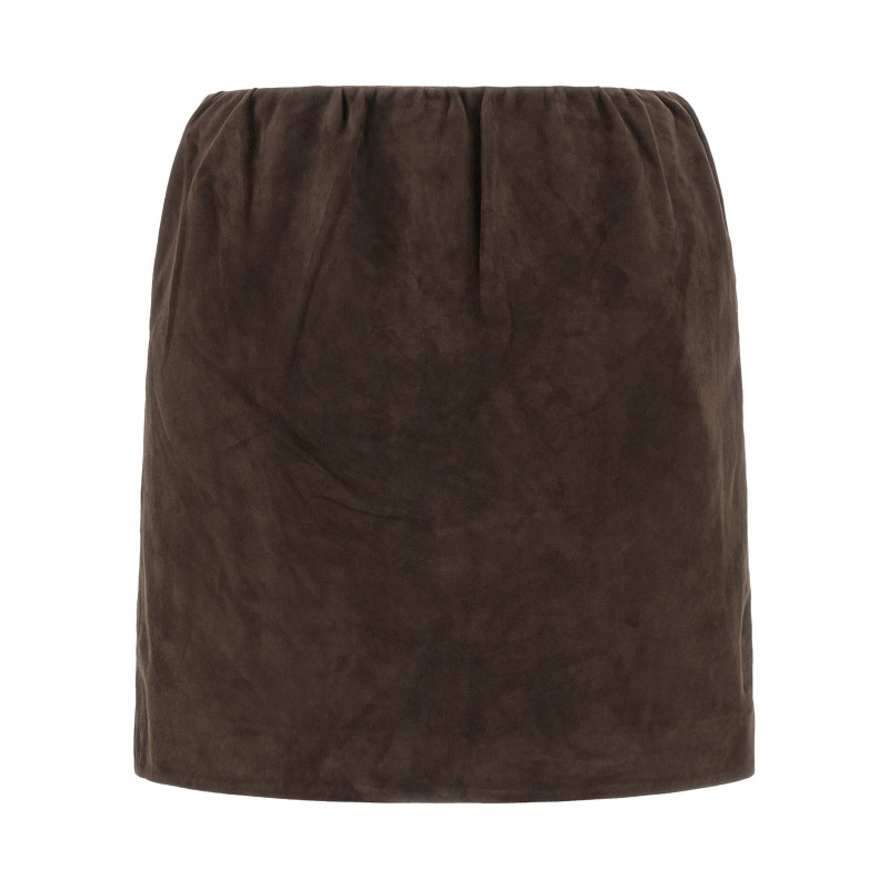 Suede skirt