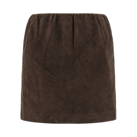 Suede skirt