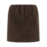 Suede skirt
