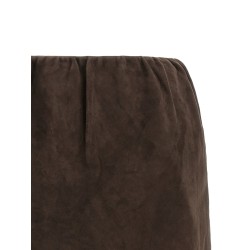Suede skirt