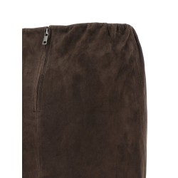 Suede skirt